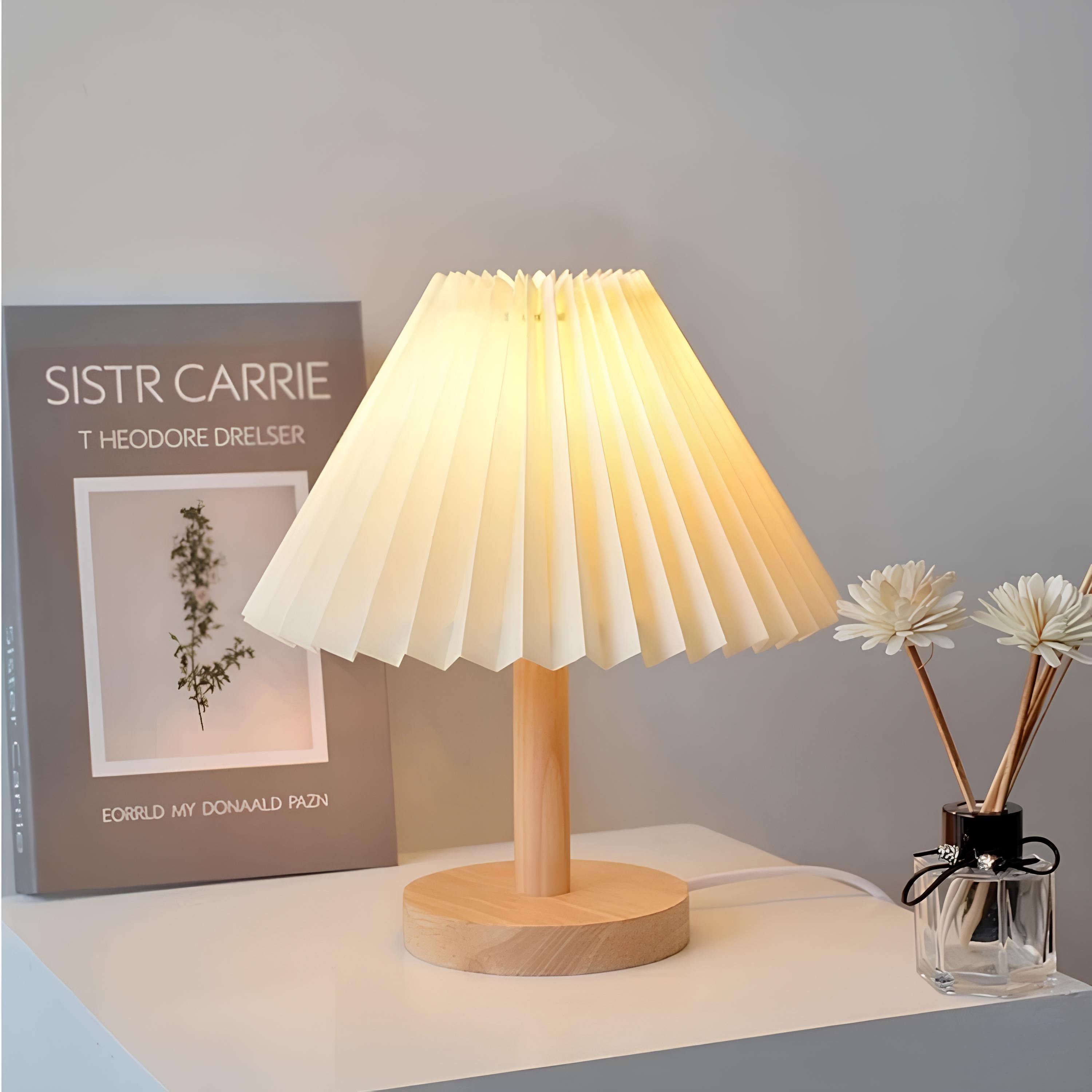 Abajur Mini Plissado Iluminação LED USB - Vit Magazine