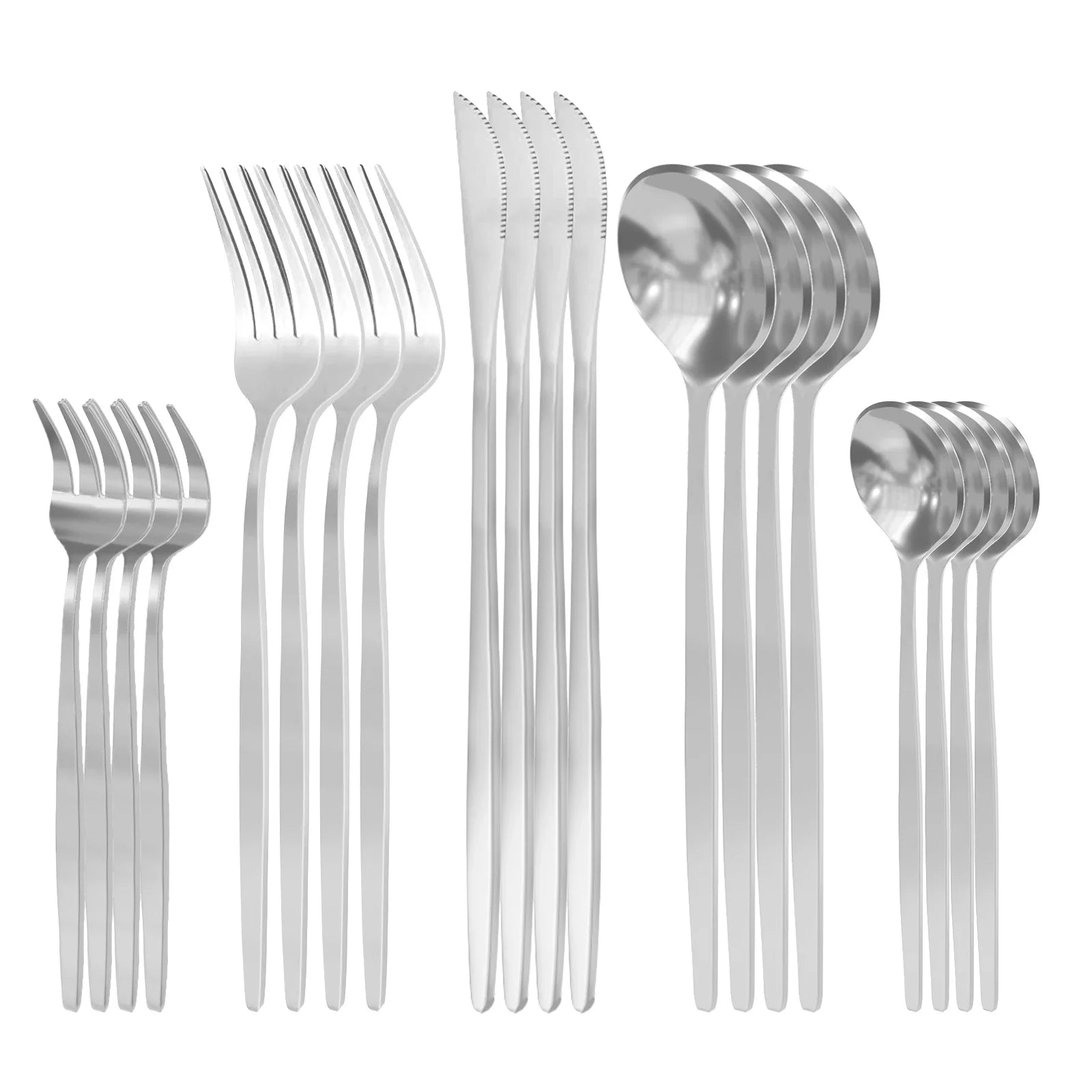 Jogo de Talheres Inox Luxo 20 Peças - Vit Magazine