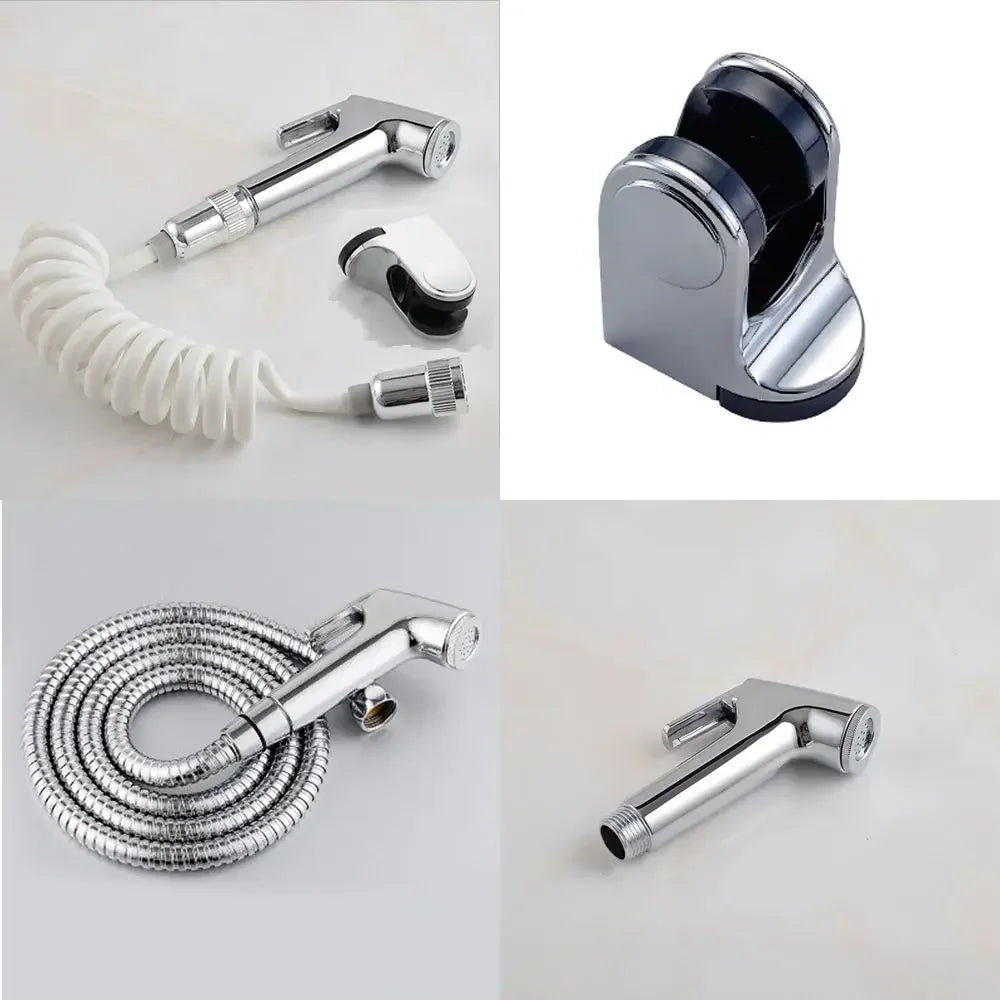 Kit-Ducha-Higiênica-Manual-em-Aço-Inoxidável-com-Suporte-de-Parede-Atene
