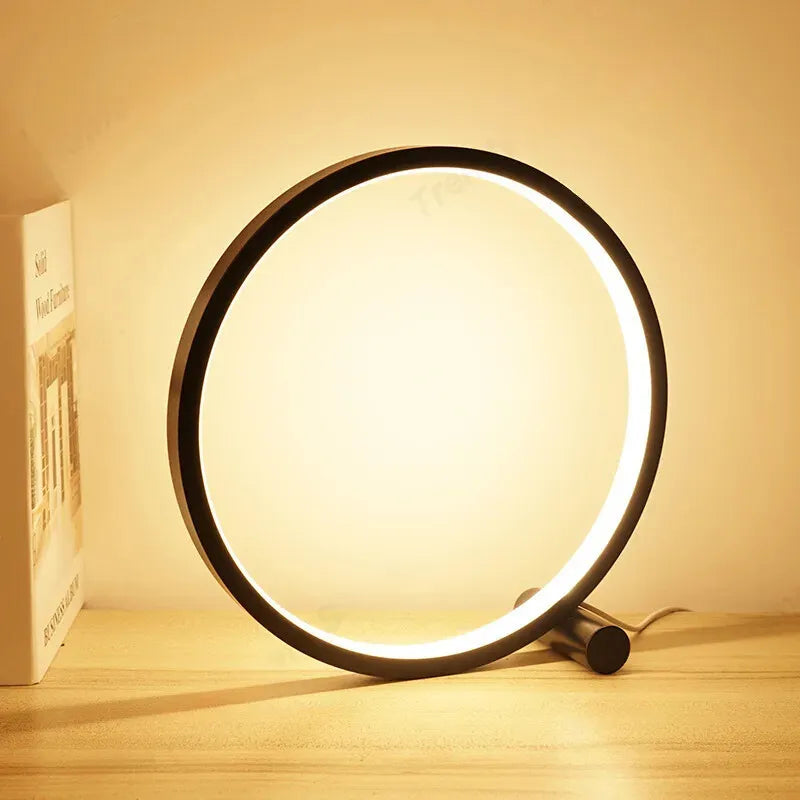 Luminária-Touch-de-Mesa-Circular-LED-Luz-ambiente