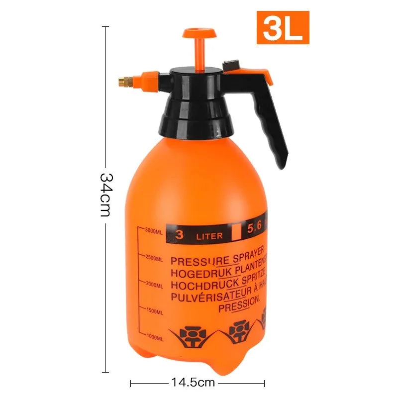 Pulverizador de Pressão Manual 2L / 3L para Lavagem de Carros e Jardim – Vitmagazine