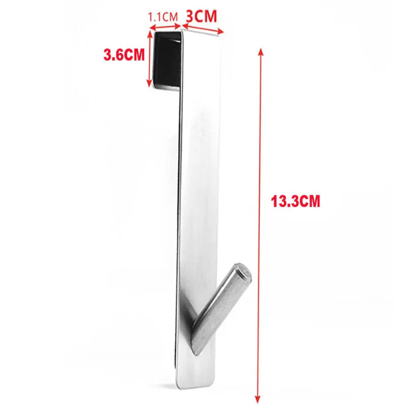 Gancho de Aço Inoxidável S-Shape para Porta de Vidro - Vit Magazine
