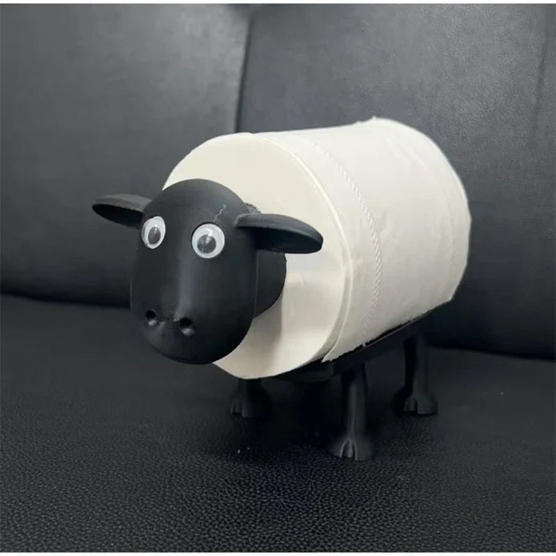 Porta Papel Higiênico Criativo Ovelha Decorativa em Resina - Vit Magazine