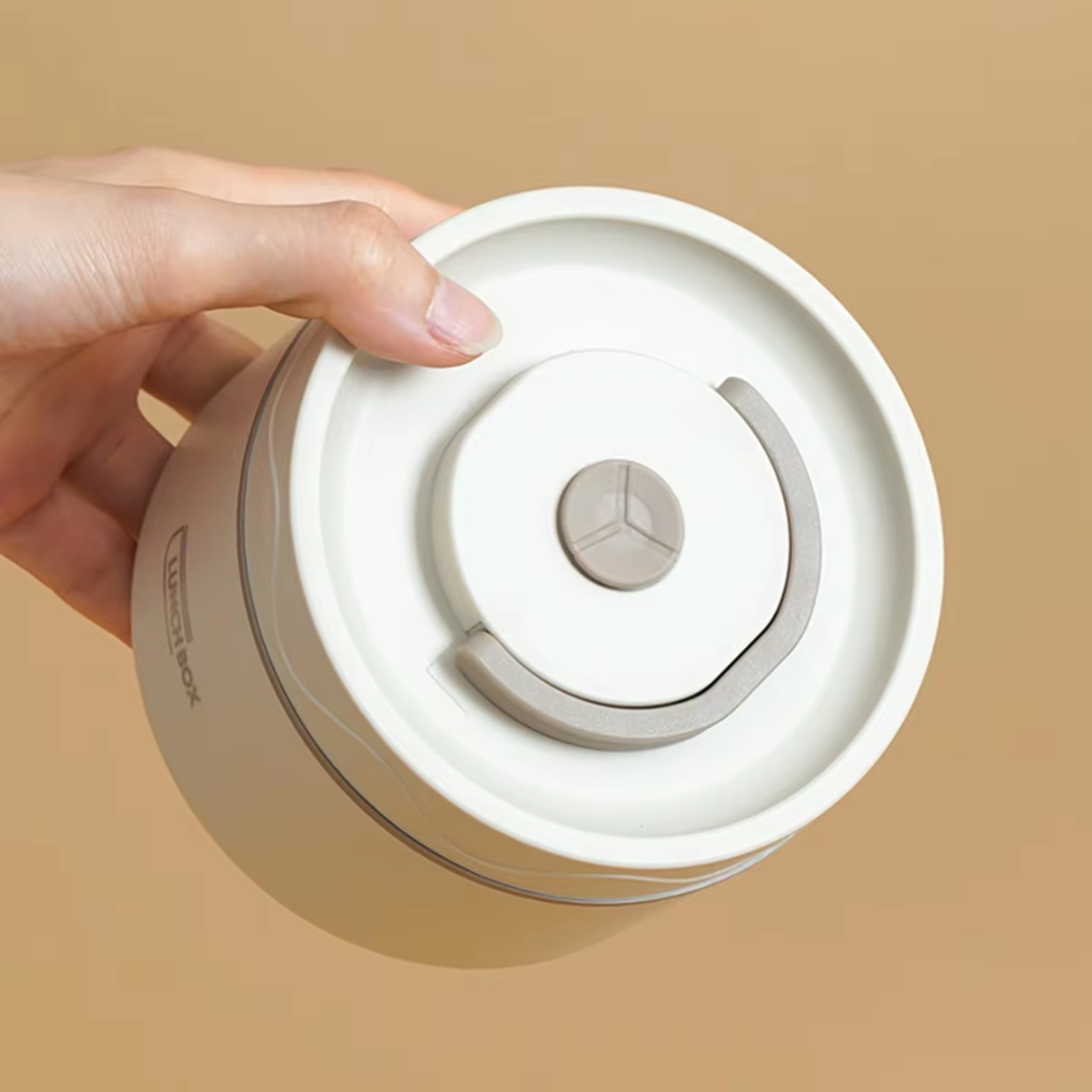 Kit Potes Térmicos Lunchbox Brasicanas com vedação de silicone, aço inoxidável 304 e lancheira térmica para transporte seguro e conservação da temperatura.