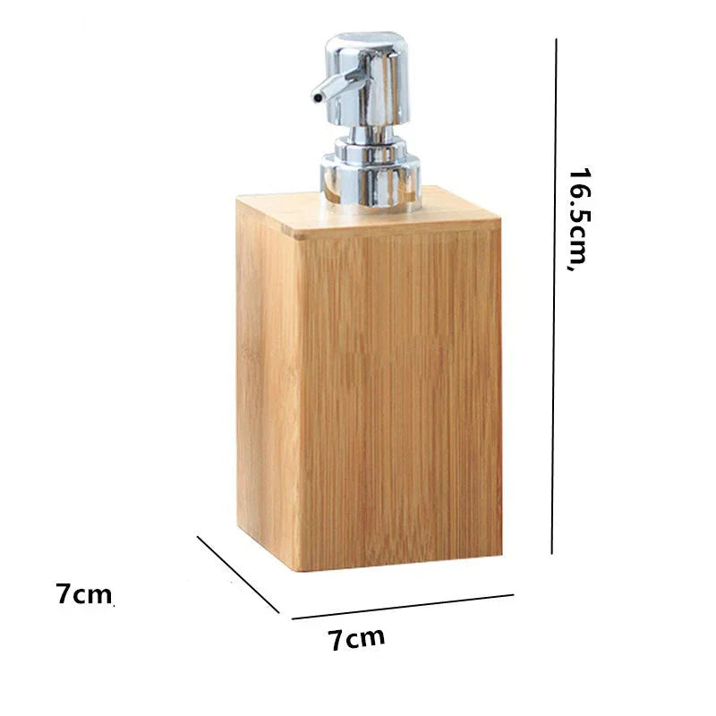 Dispenser de Sabonete Líquido em Bambu 280mL - Vit Magazine