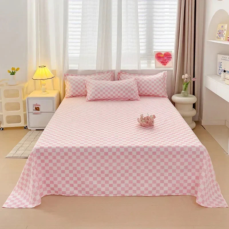 Lençol Avulso Tecido Liso Estilo Plaid 100% Poliéster - Vit Magazine